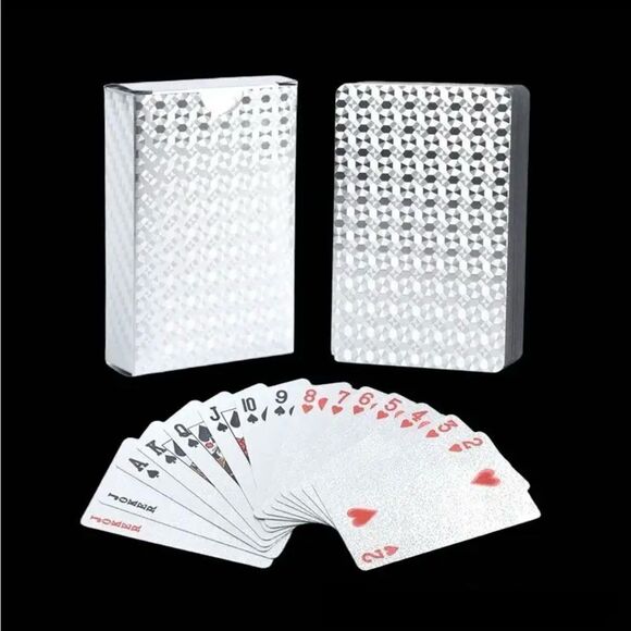 DECADENT SILVER PLAYING CARDS - Picture 4 of 4